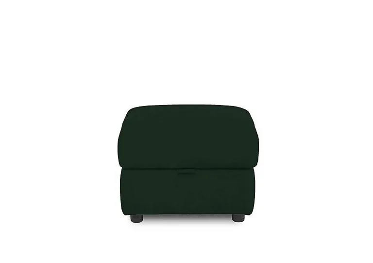 Sloane Fabric Storage Footstool - Bottle Green