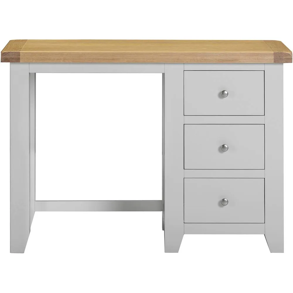 Seconique Windsor 3 Drawer Dressing Table & Mirror - Pebble Grey 3