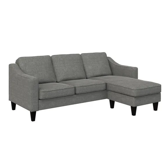 Brighton Linen Sectional Sofa, Grey 3