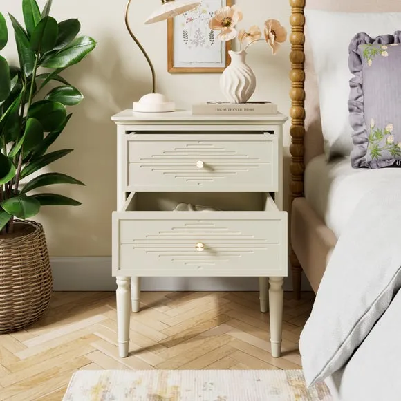 Ottilie 2 Drawer Bedside Table 2