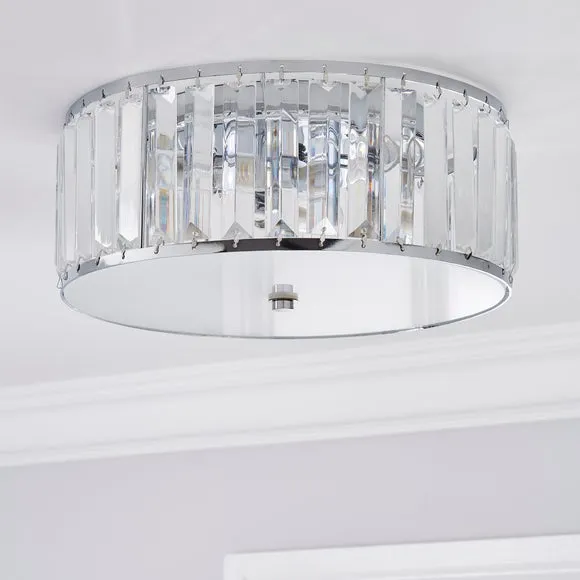 Tropez Bathroom Flush Ceiling Light 2