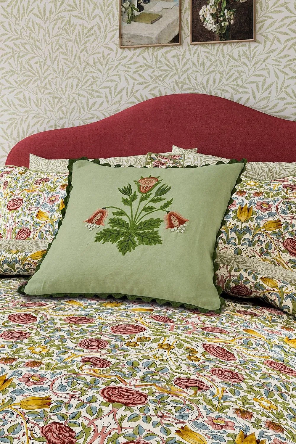 Morris & Co 'Rose' Cotton Duvet Cover Set 2