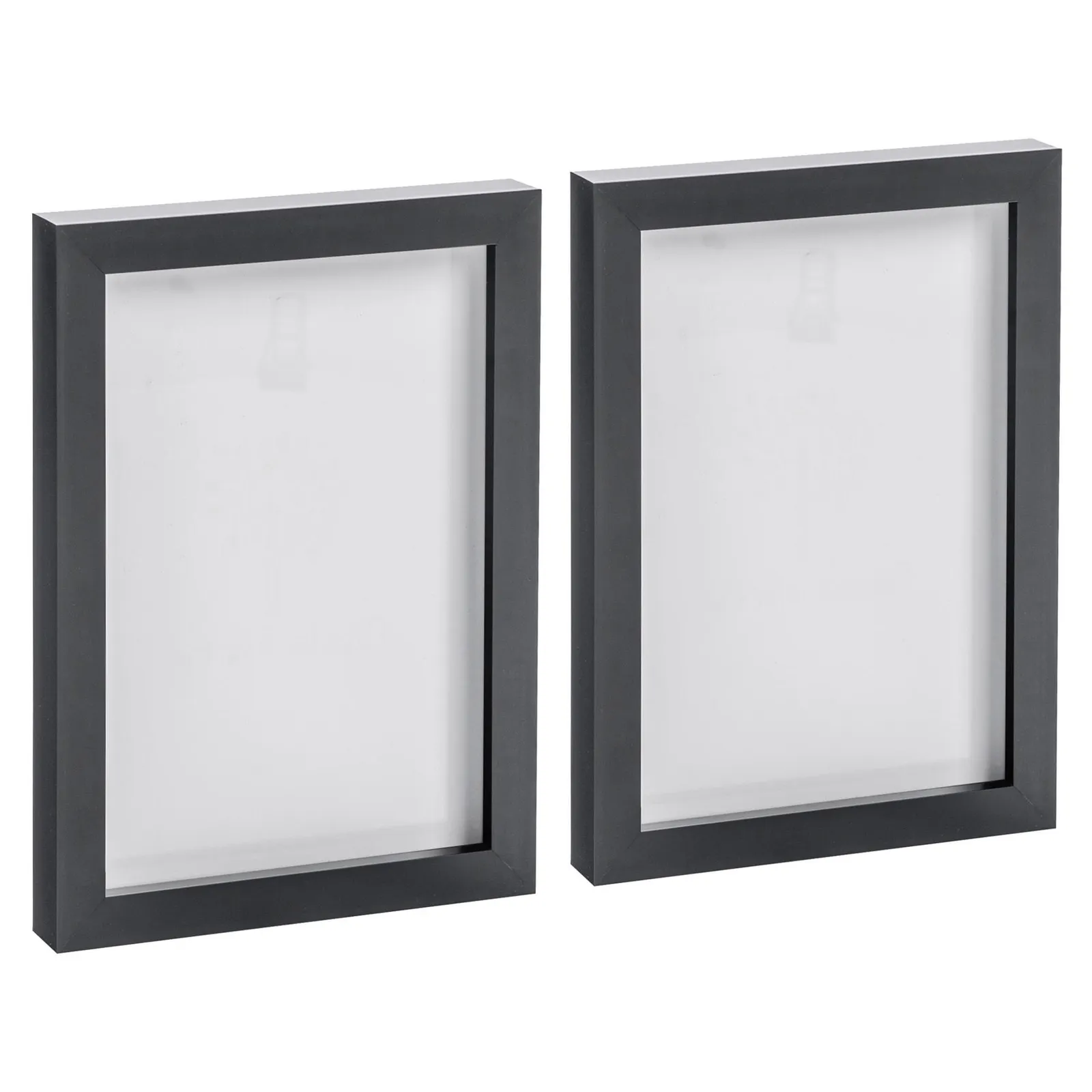 Nicola Spring Photo Frames - A5 (6" x 8") - Pack of 2 in Black