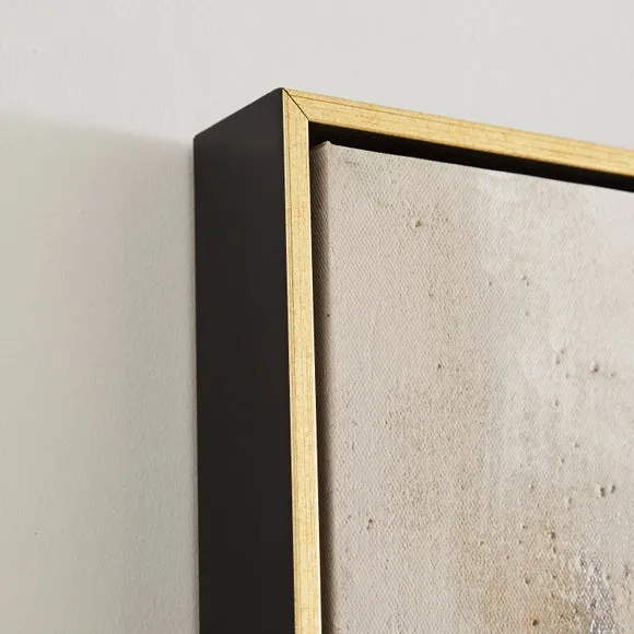 Minimal Luxe Metallic Abstract Framed Canvas 2