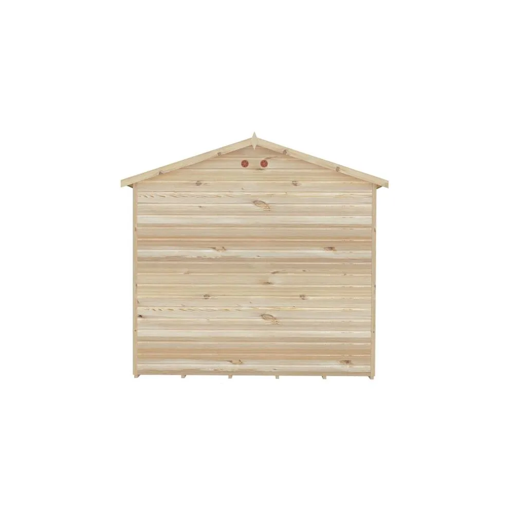 Shires Mayfield 16 x 8 Summerhouse - Wood - L239 x W476 x H229 cm in Light Brown 4