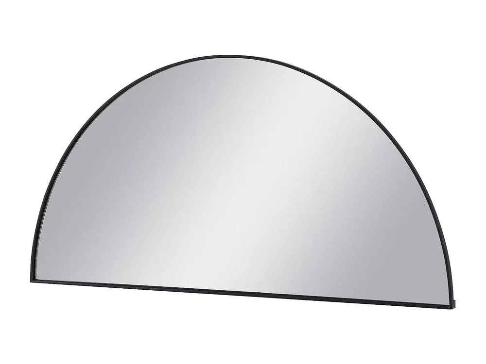 Vente-unique Semi-Circle Designer Metal Mirror - L50 X H100 Cm - Black - GAVRA 6