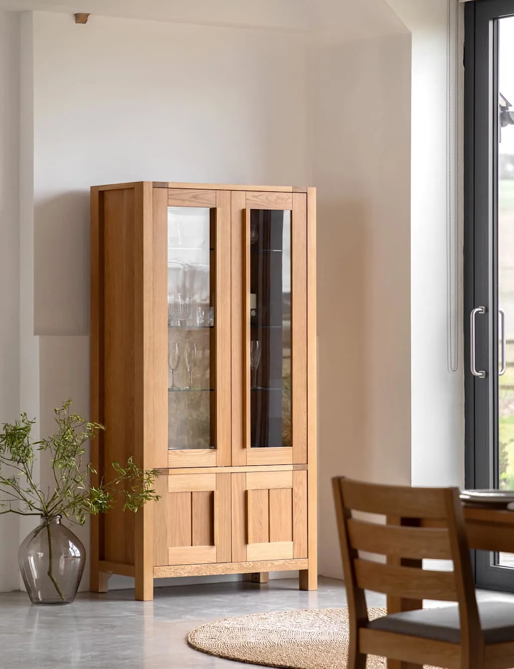 Gallery Direct Sonoma™ Display Cabinet Oak