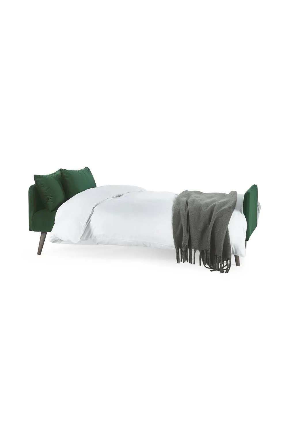 Julian Bowen Andi Upholstered 3 Seater Sofa Bed in Green 4