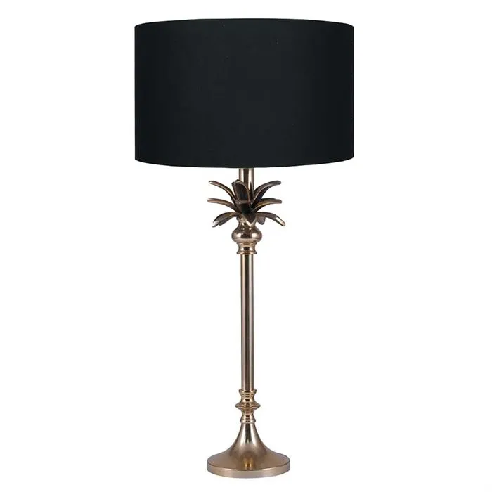 Palm Tree Table Lamp, Gold