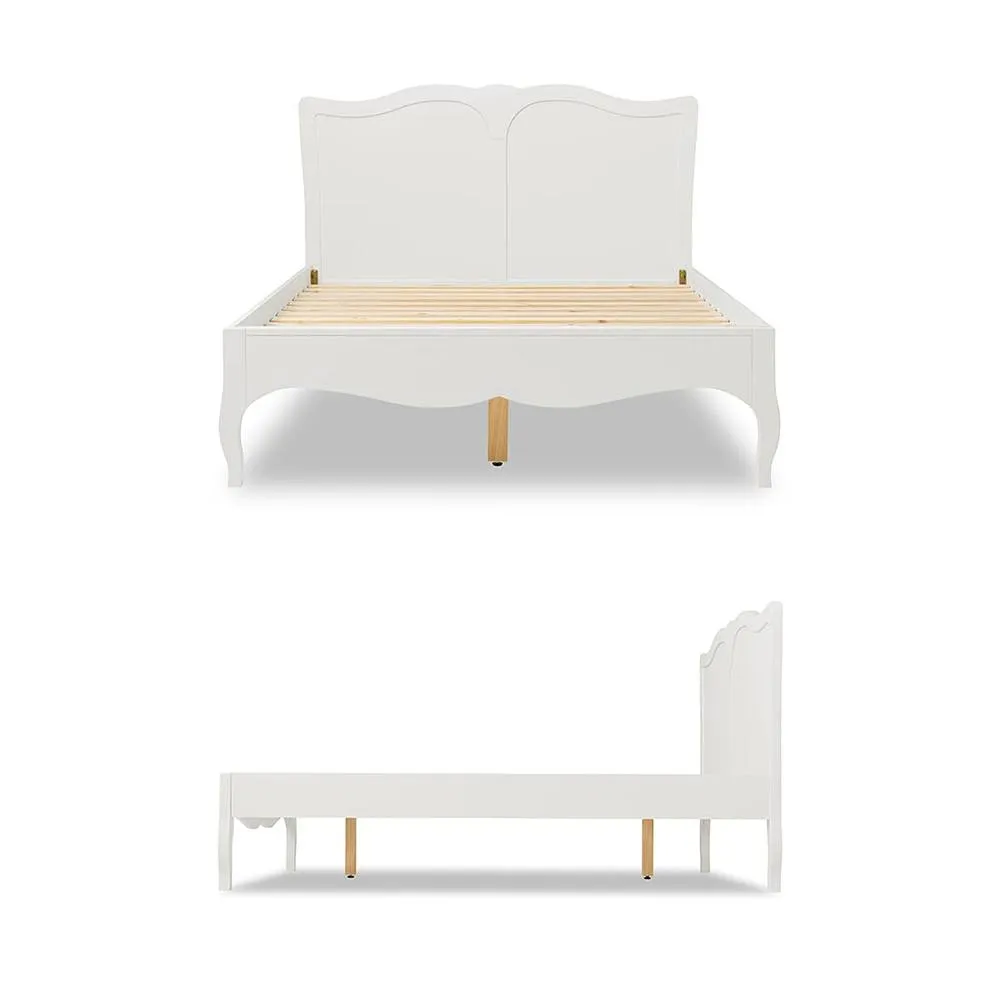 Statement Furniture Romance French Style 4ft6 Double Bed Frame in Light Grey 3