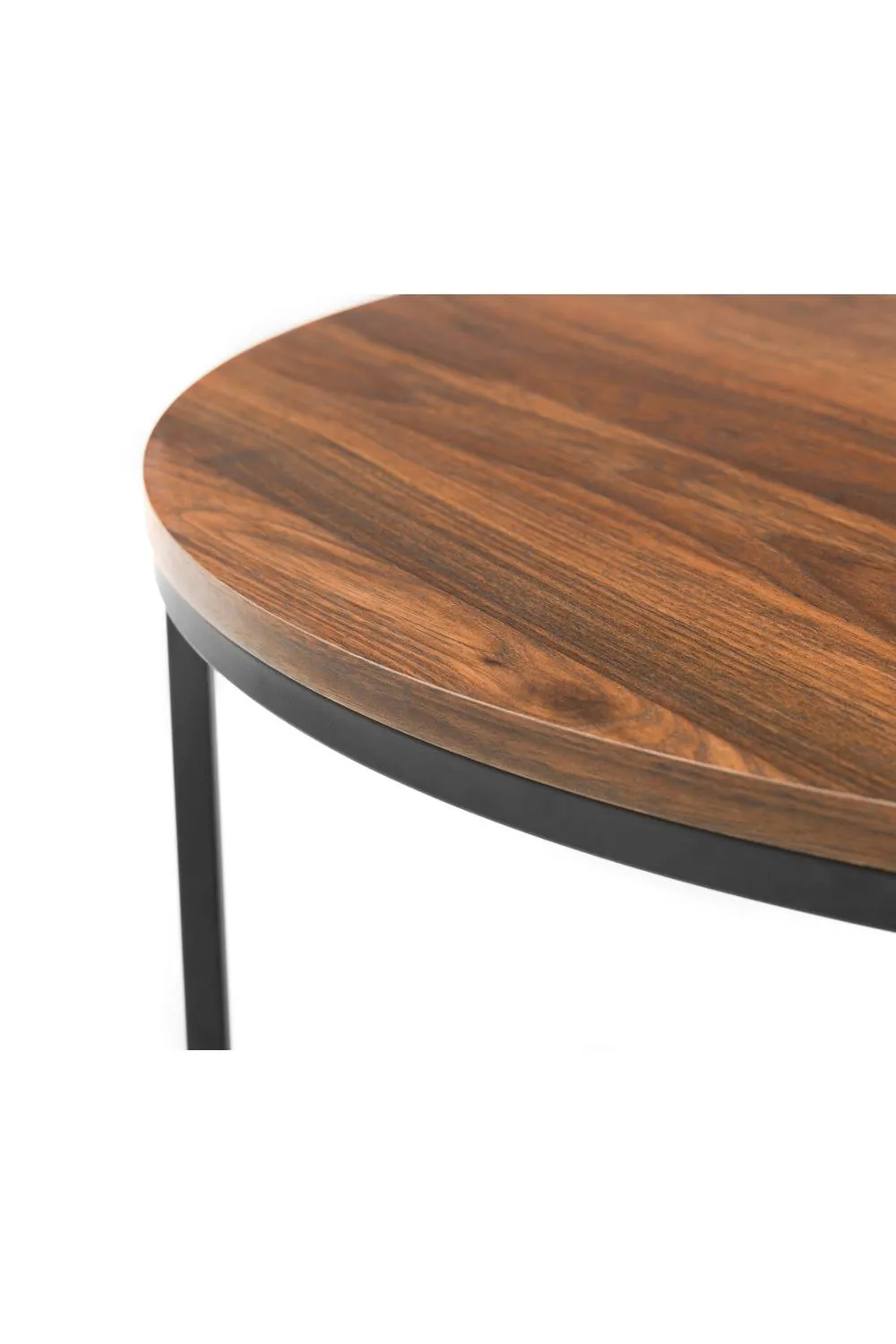 Julian Bowen Bellini Round Nest of 2 Coffee Tables in Walnut 5