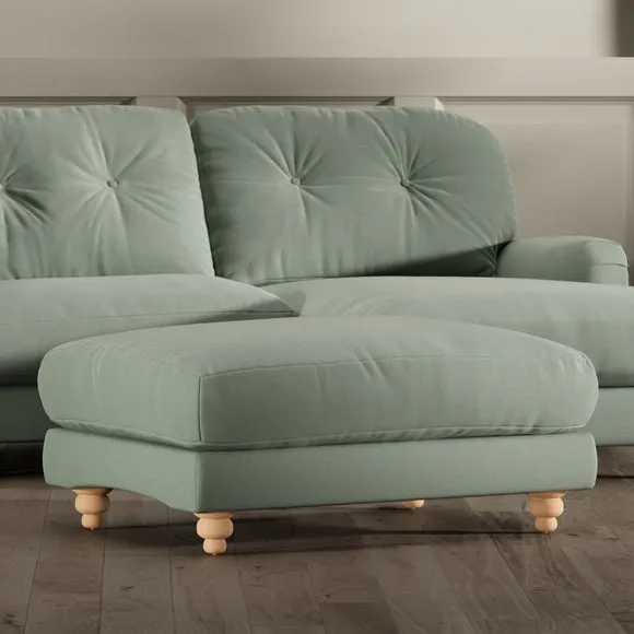 Martha Vintage Velvet Footstool 1