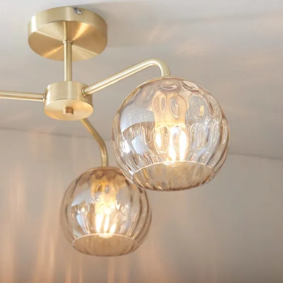 Vogue Arkoma 3 Light Semi Flush Ceiling Light 5