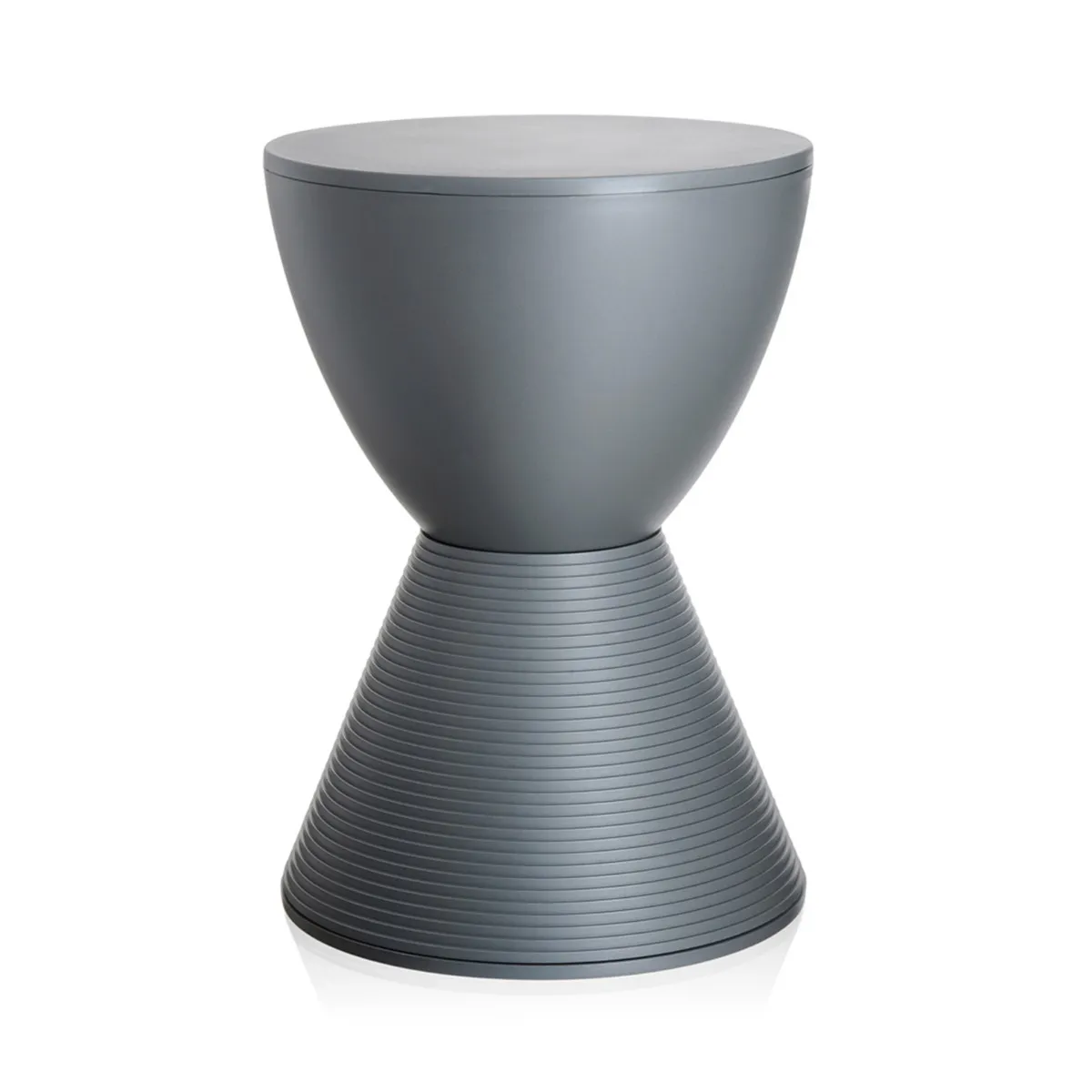 Kartell Prince Aha Stool, Grey Plastic | Barker & Stonehouse