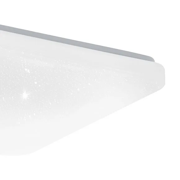 EGLO Frania-S 33cm LED Square Crystal Effect Flush Wall and Ceiling Light 2