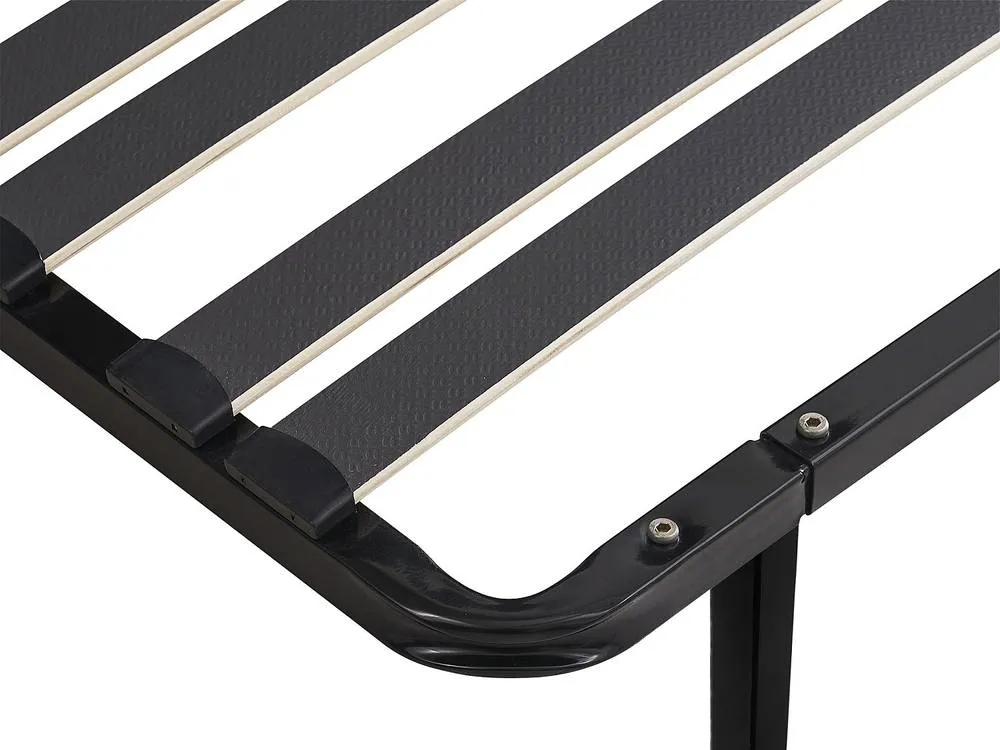 Vente-unique Slatted Frame Bed Base To Assemble 140 X 190 Cm - 2 X 15 Slats - 3 in Black 6