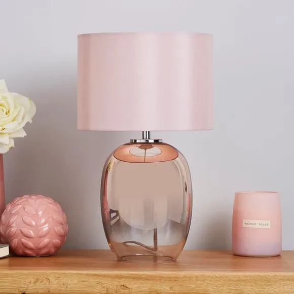 Seychelles Mini Blush Pink Table Lamp 2
