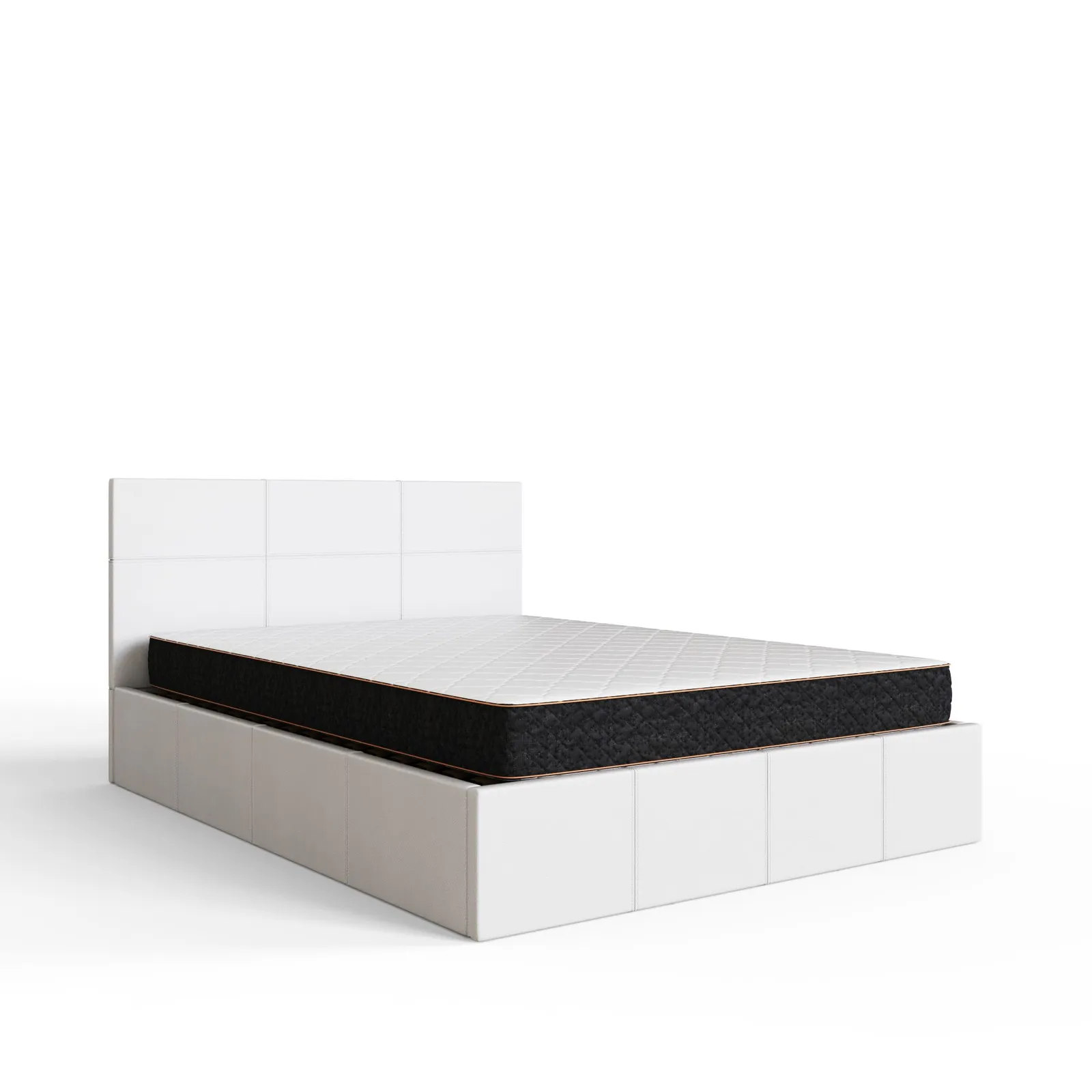 GFW Side Lift Ottoman Storage Bed in White 5