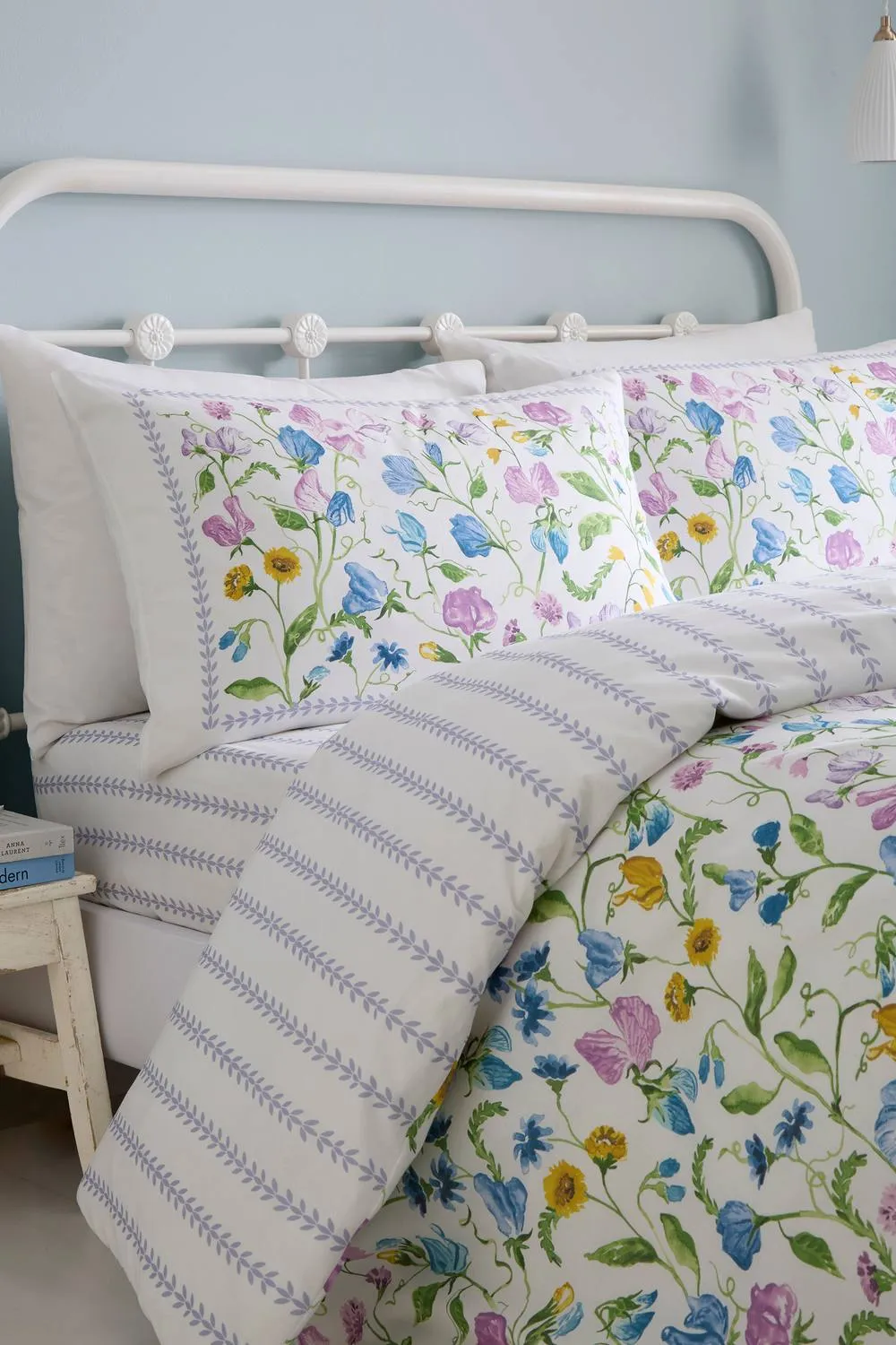 Dreams & Drapes 'Sweetpea Floral' 100% Cotton Duvet Cover Set 2