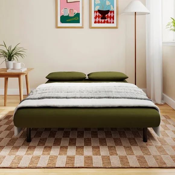 Phoebe Velvet Small Double 2 Seater Sofa Bed 2