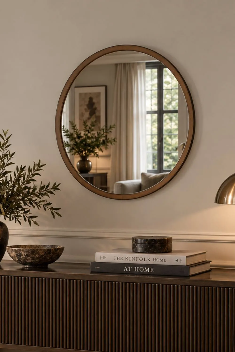Yearn Mirrors Round wall mirror Bronze 50cm