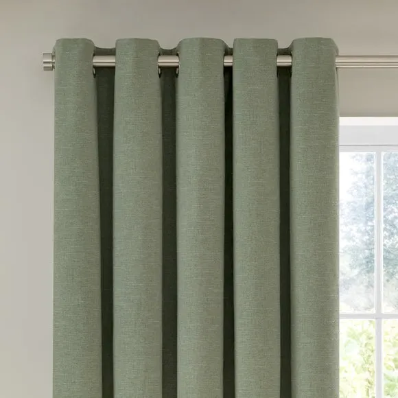 Calista Eyelet Curtains (Blackout Available) 1