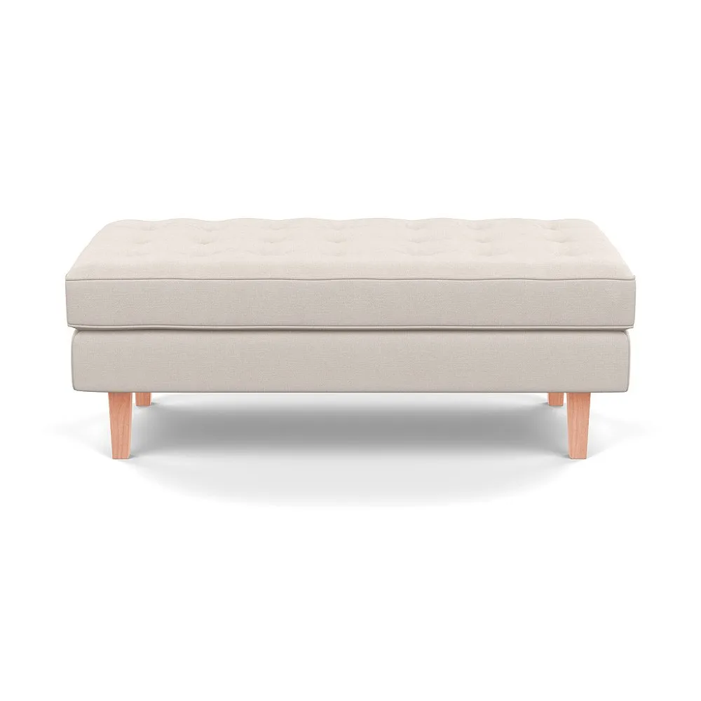 Heal's Hepburn Ottoman Siena Cotton Natural Natural