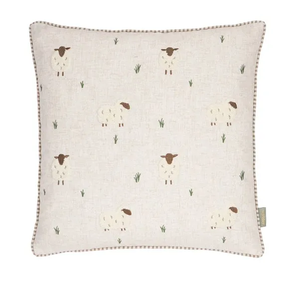 Wylder Nature Ramble Sheep Square Cushion 5