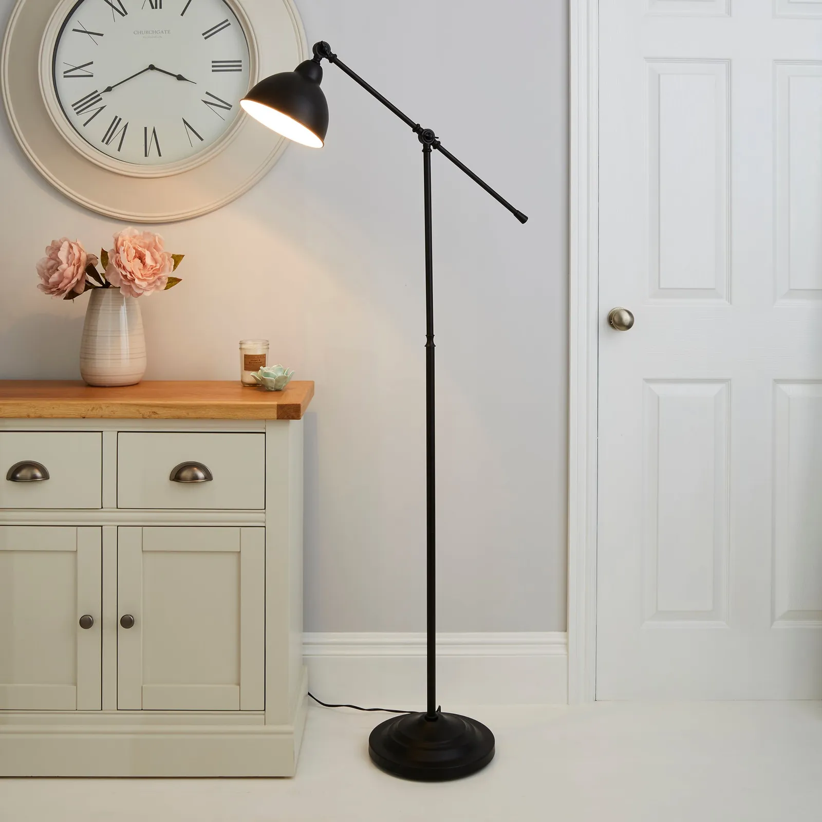 Lever Arm Reading Floor Lamp