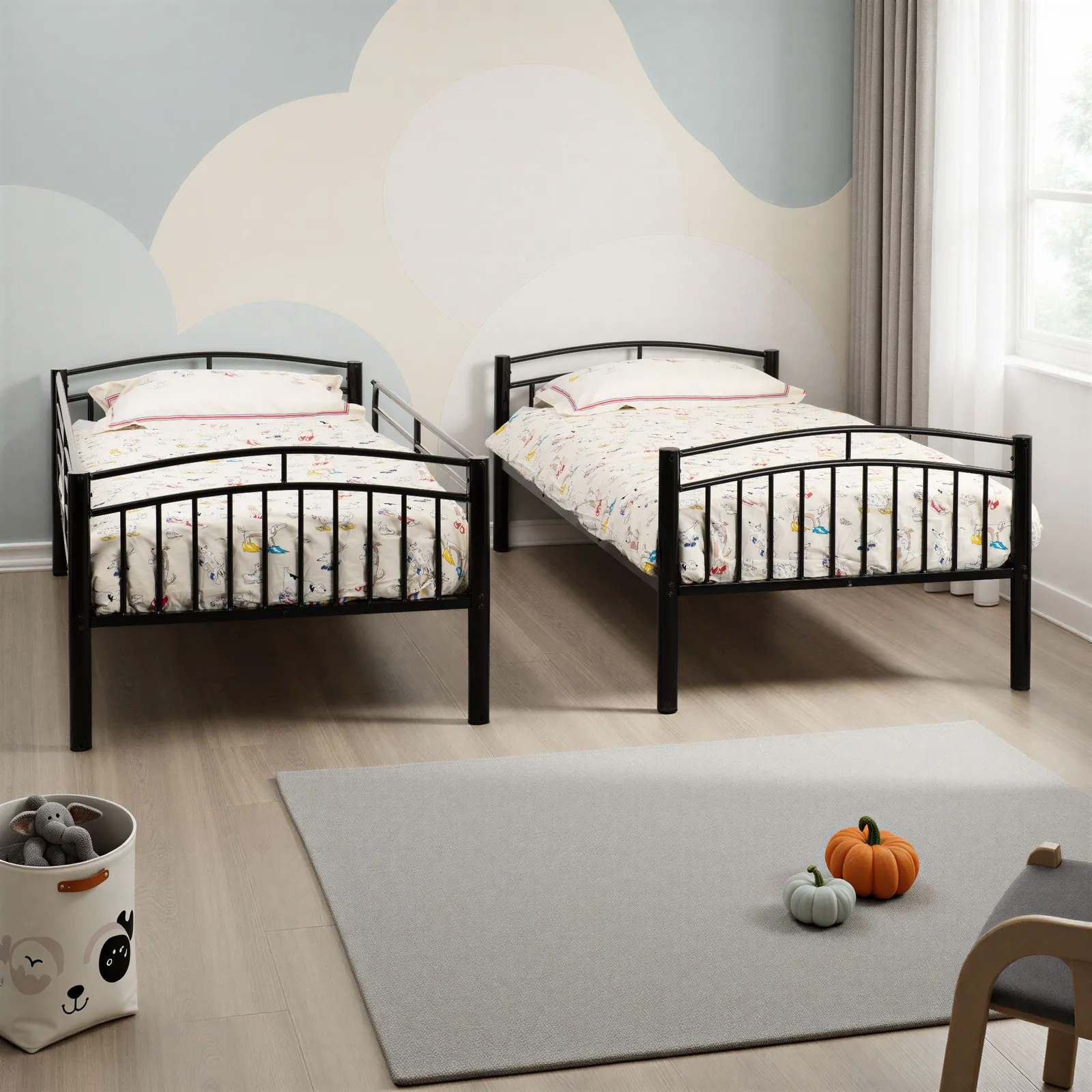 Seconique Ventura 3' Single Bunk Bed in Black 2