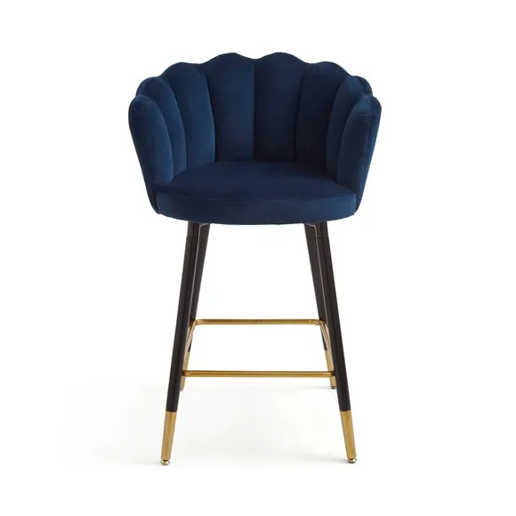 Vivian Counter Height Bar Stool, Velvet 5