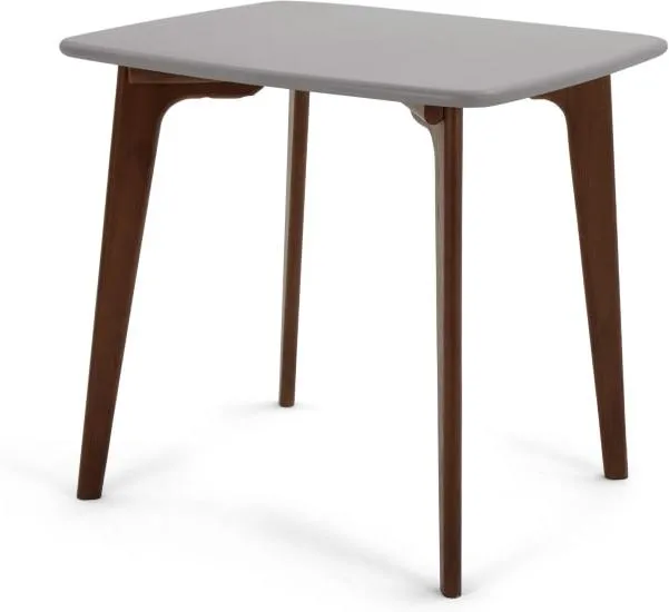 Fjord Compact Dining Table, Dark Stain Oak and Grey