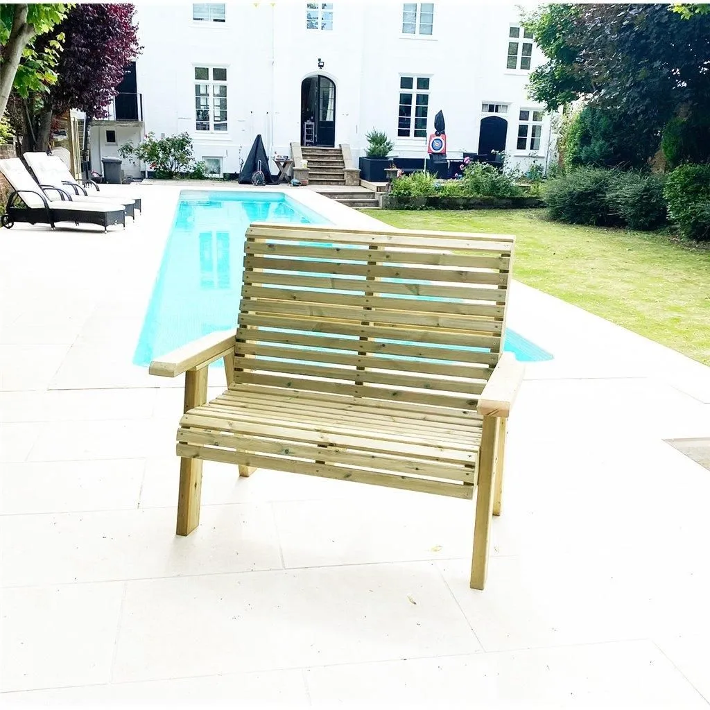 Marlborough Heavy Duty Garden Bench (3 Seater) in Natural