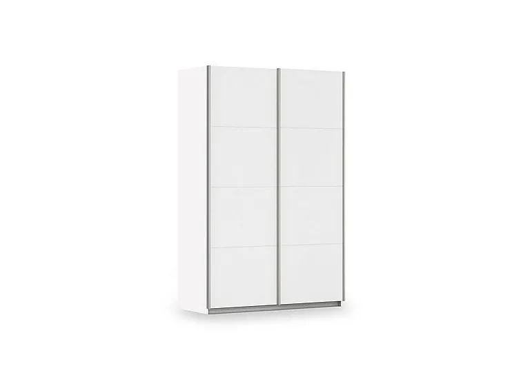 Impulse 136cm 2 Door Décor Slider Wardrobe - Alpine White