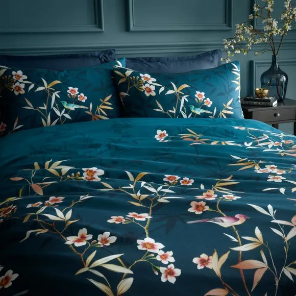 Chinoiserie Blossom Duvet Cover & Pillowcase Set 4