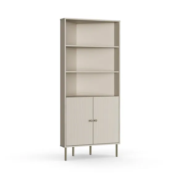 Georgi Corner Ladder Shelving Unit with Storage 4