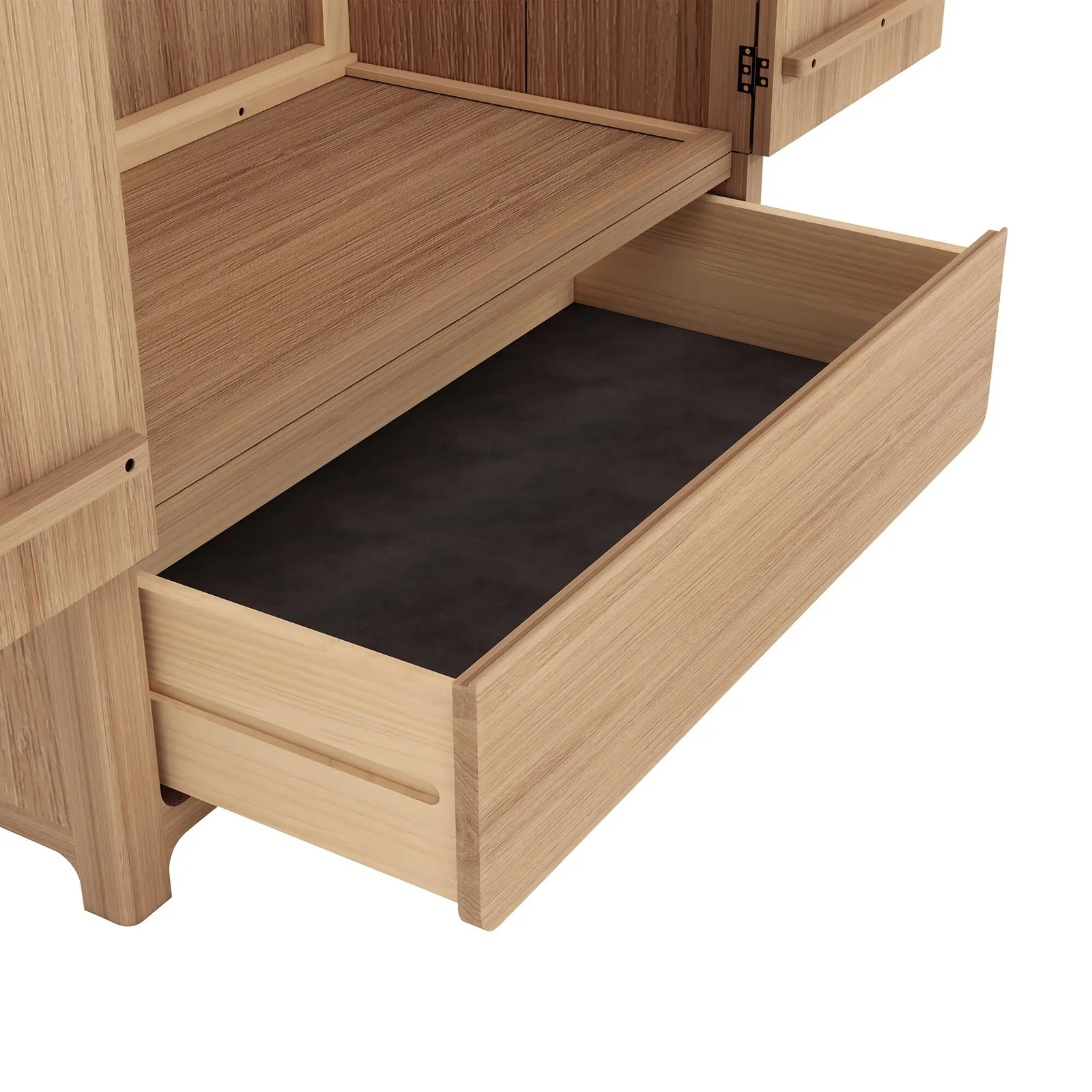 Hadrian 2 Doors 1 Drawer Wardrobe K/D, Neutral Oak | Barker & Stonehouse 5