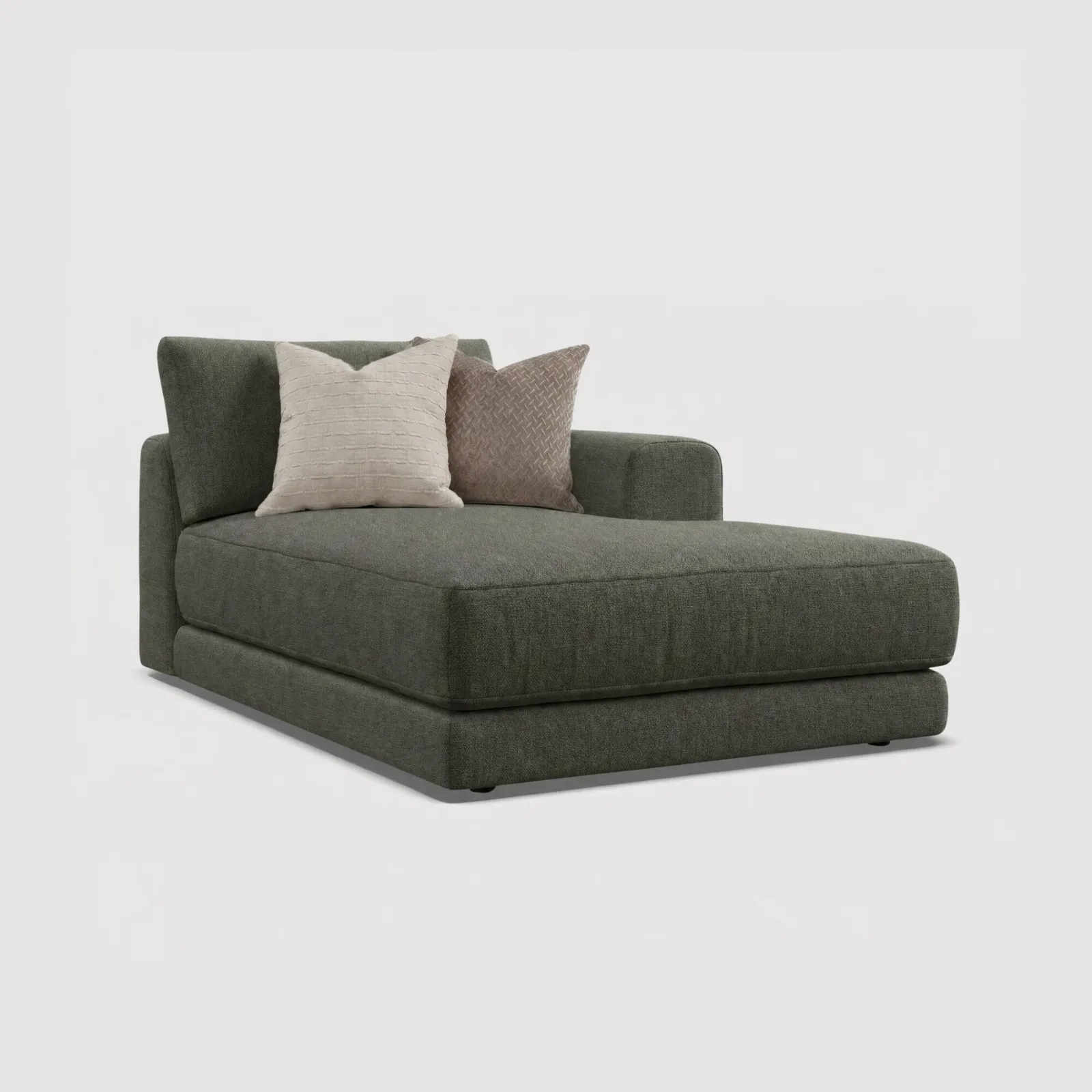Lomax 1 Arm Chaise Rhf, Green | Barker & Stonehouse 1