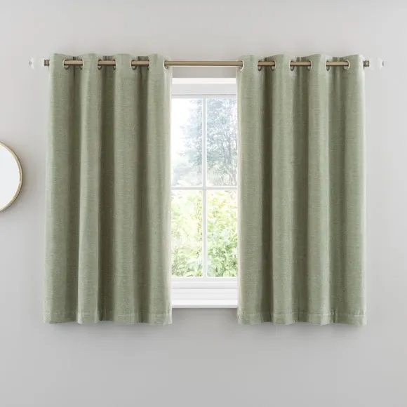 Vintage Chenille Eyelet Curtains 5