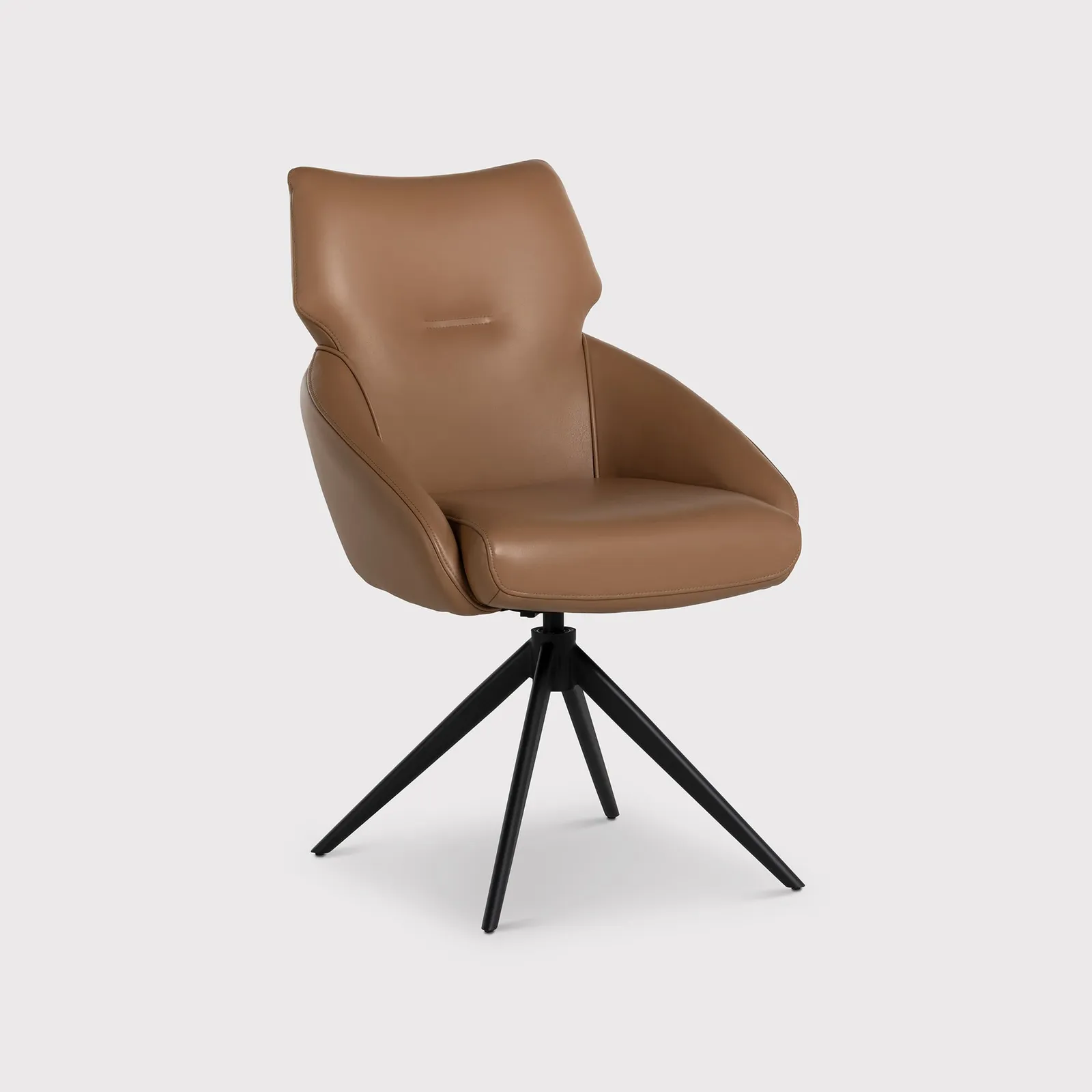Allier Dining Chair, Brown Leather | Barker & Stonehouse 2