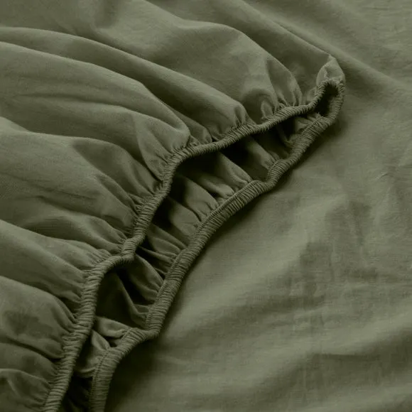 Soft Washed Recycled Cotton Fitted Sheet 3