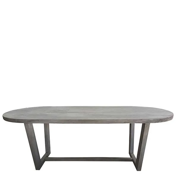 Kos Outdoor Garden Dining Table In Clay Finish