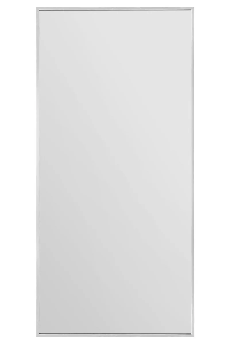 MirrorOutlet Silver Aluminium Edged Wall Leaner Mirror 68" X 33" (174 X 85CM)