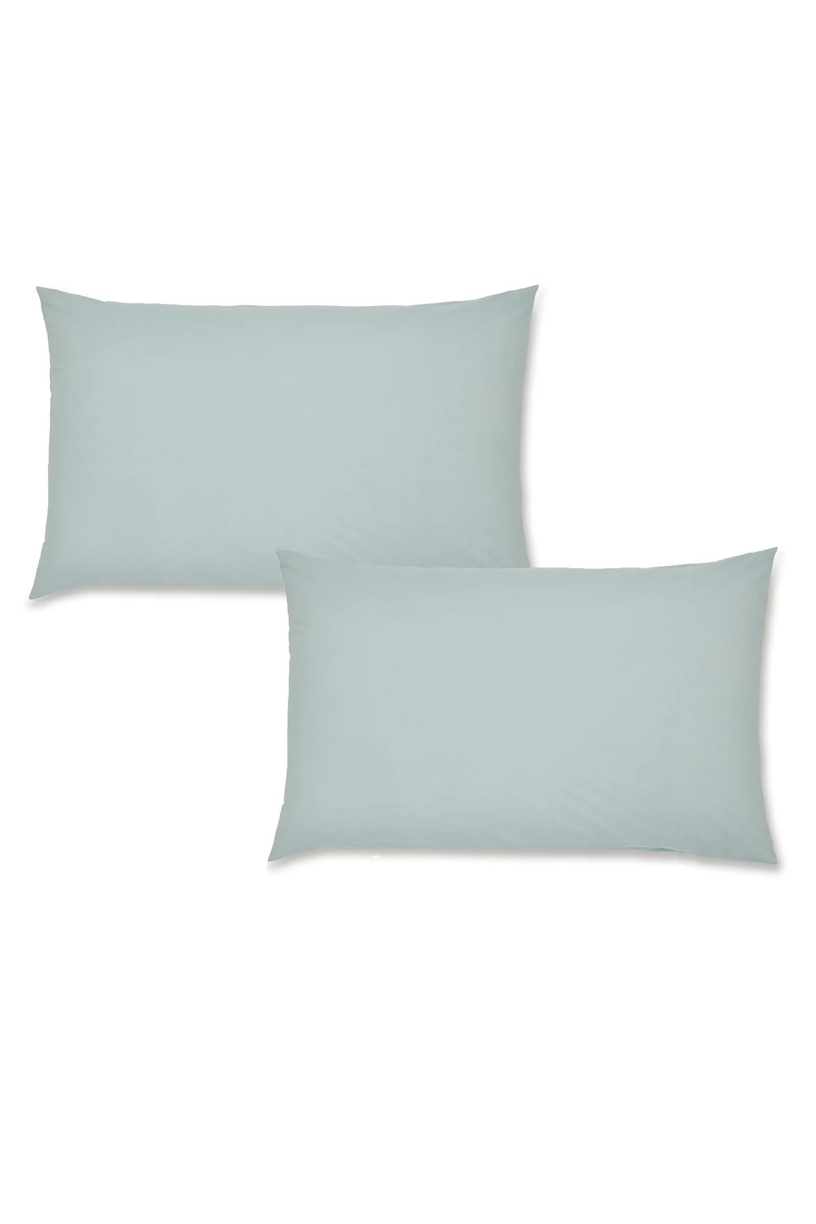 Catherine Lansfield 'Easy Iron Percale' Standard Pillowcase Pair in Duck Egg Blue 3