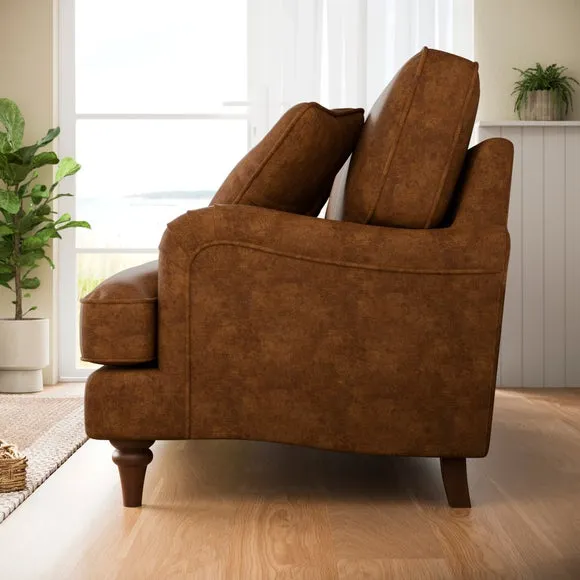 Beatrice II Relaxed Faux Leather 3 Seater Sofa 3