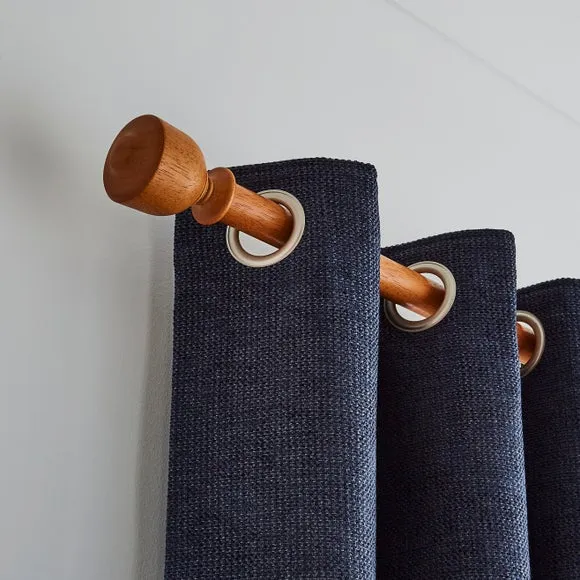 Tulip Urn Wood Curtain Pole 2