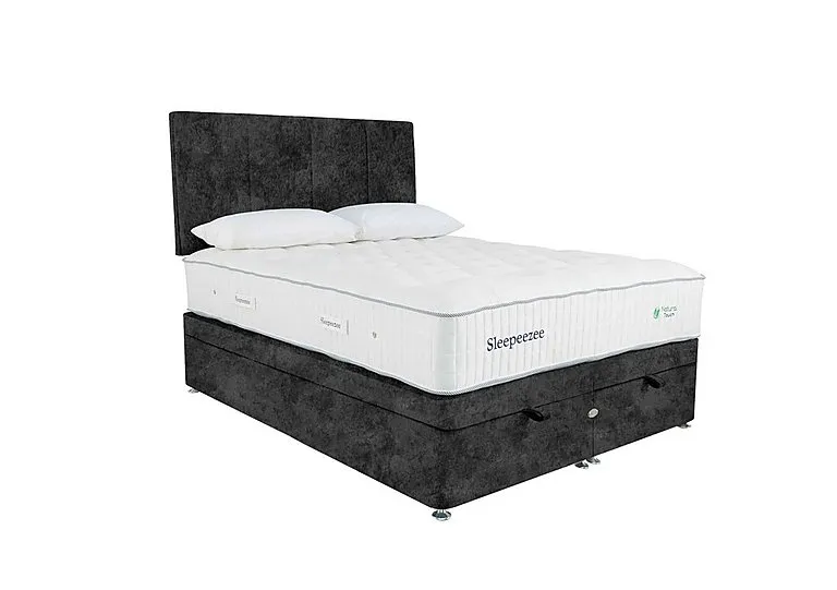 Natural Touch 3000 End Ottoman Divan Set - King Size - Daytona Coal