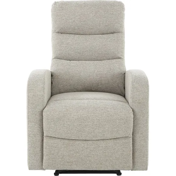 Rena Tonal Faux Linen Manual Recliner Armchair 4