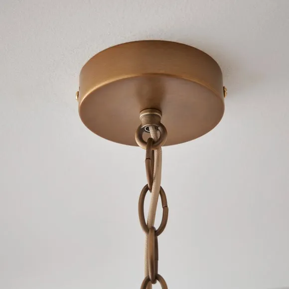 Hartford Alabaster 3 Light Semi Flush Ceiling Light 4