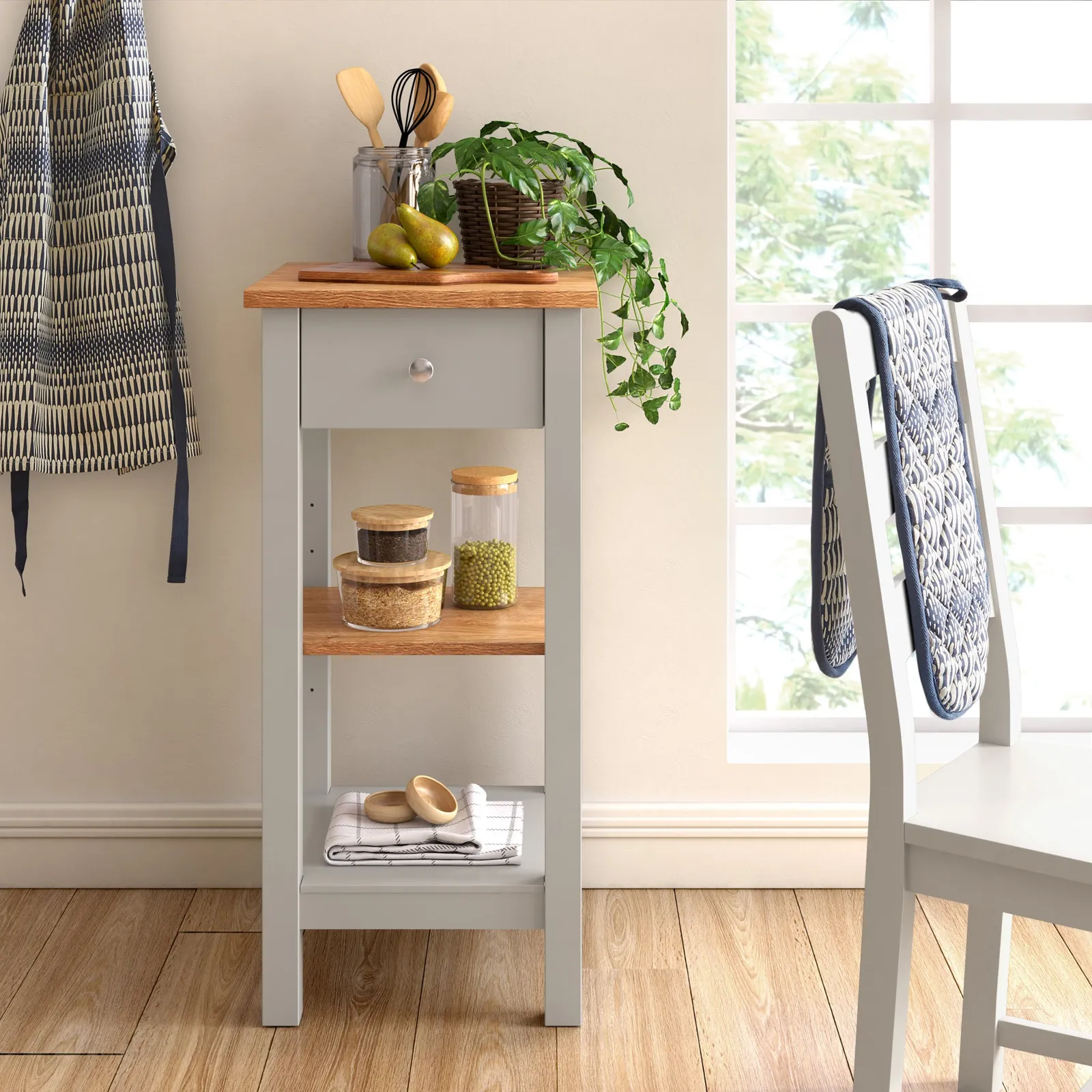 Bromley Tall Storage Unit Grey